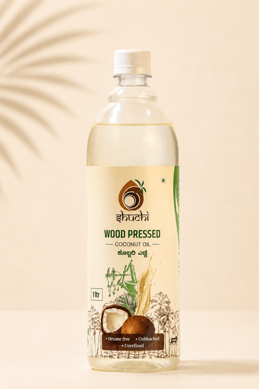 Shuchi coconut oil 1 litre bottle