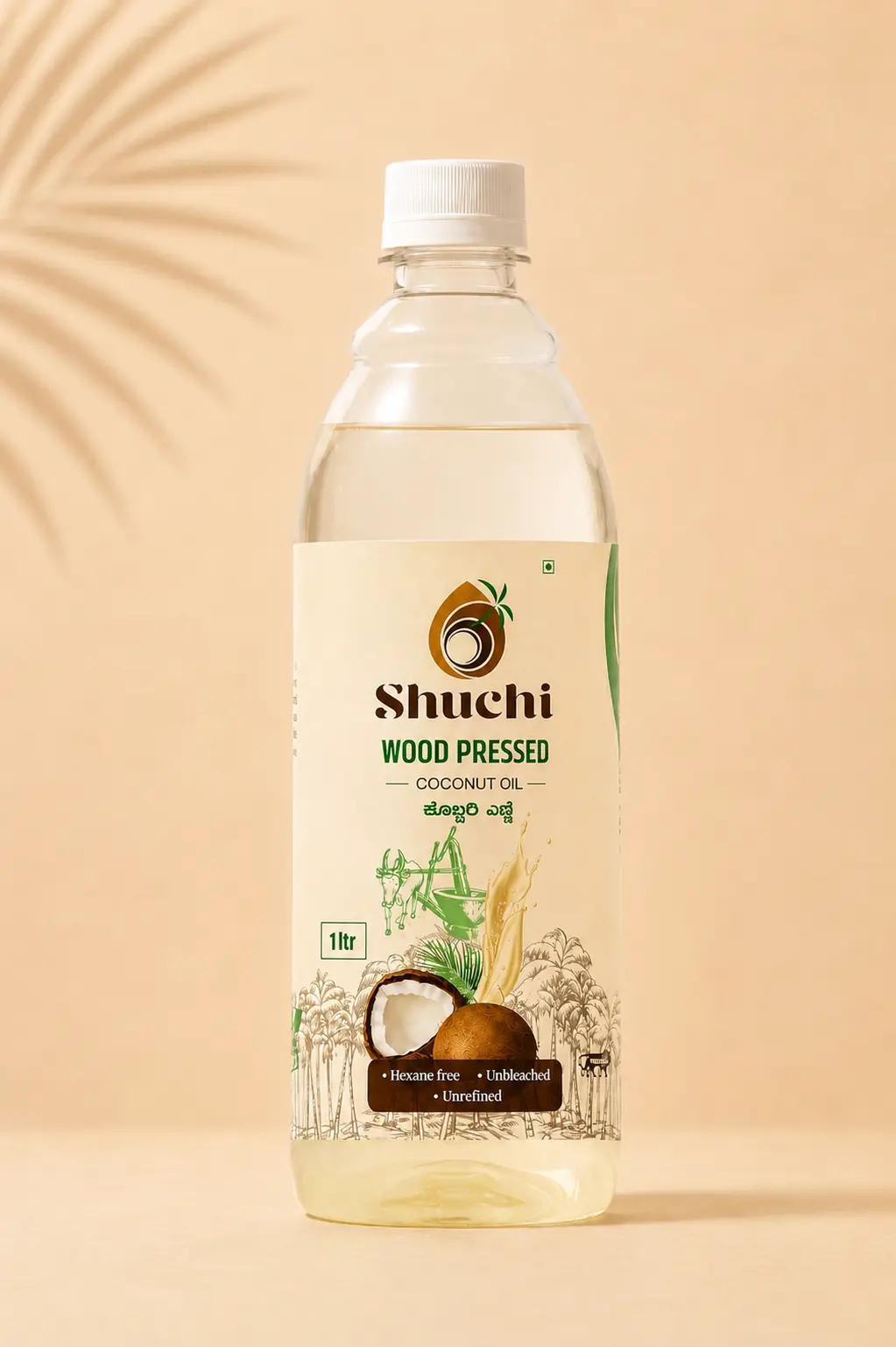 Shuchi coconut oil 1 litre bottle