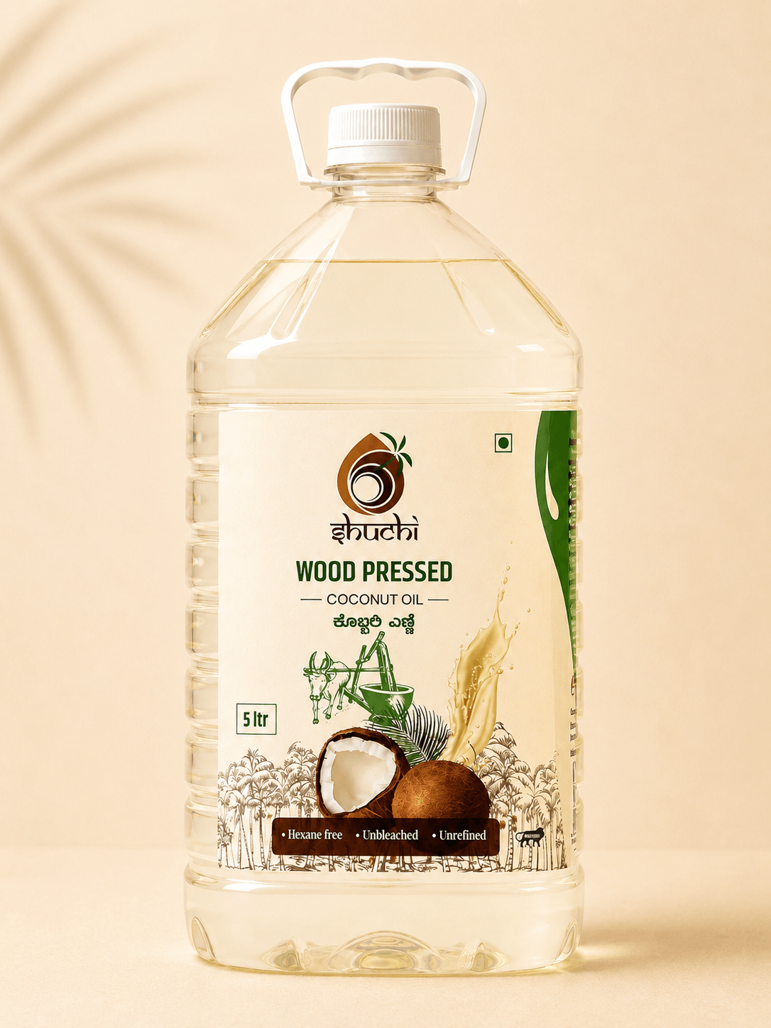 House of Shuchi bottle and coconut styled brand photo
