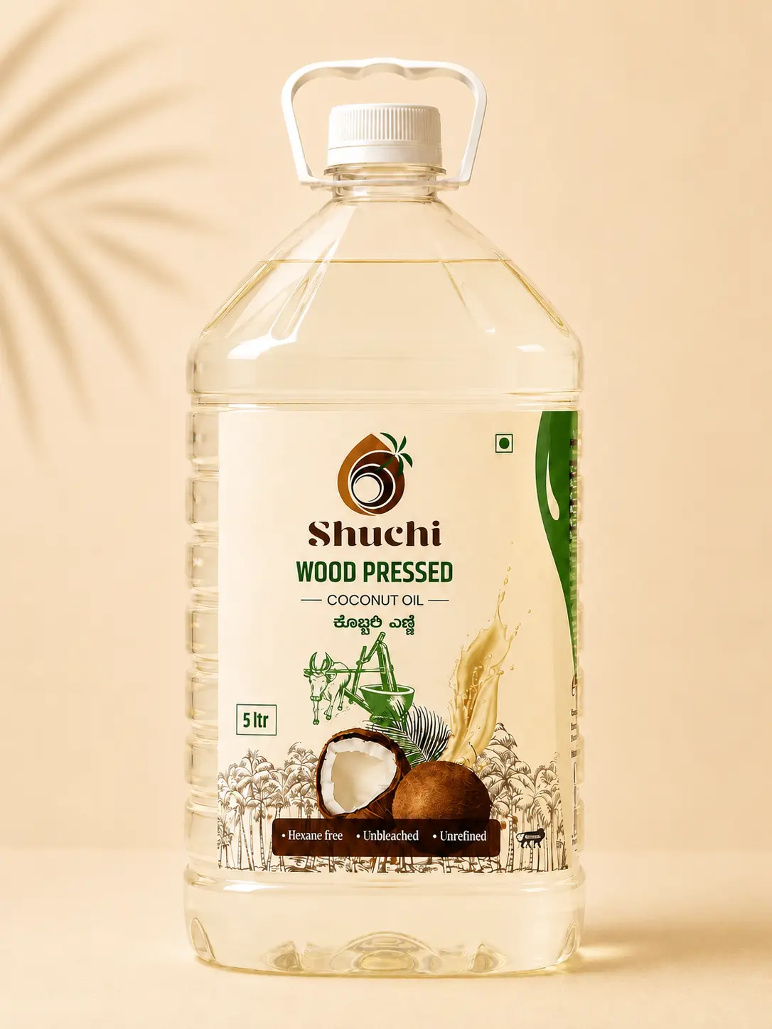 House of Shuchi bottle and coconut styled brand photo