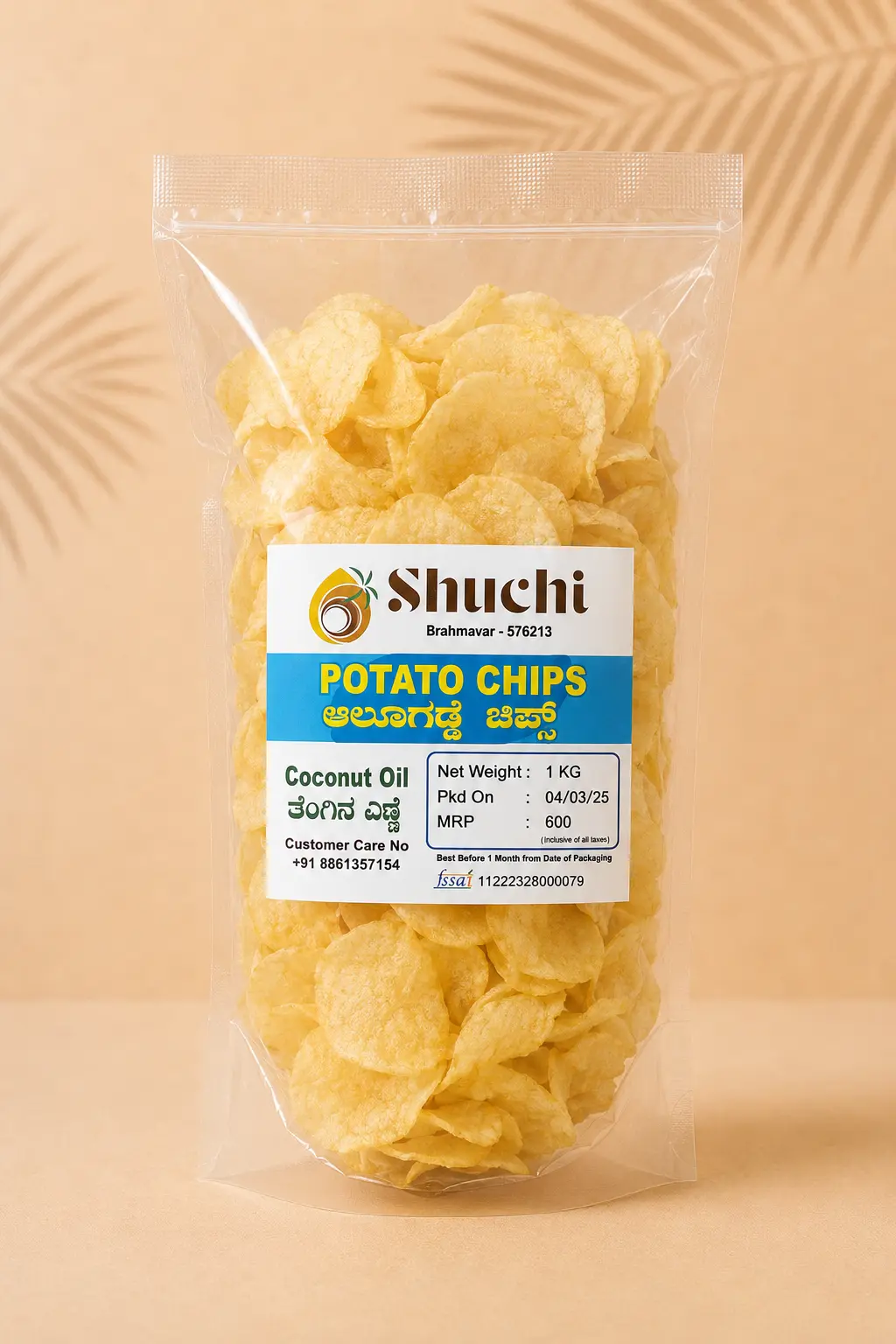 Shuchi potato chips 1 kg family pack