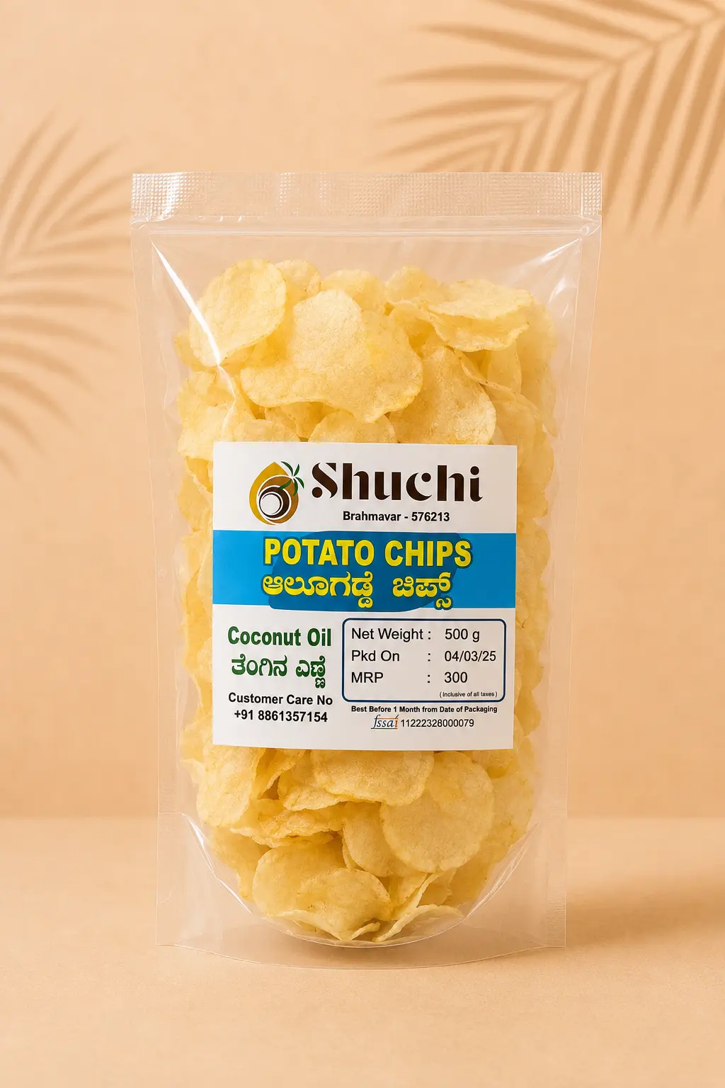 Shuchi potato chips pack